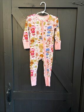 Pink Bamboo Strawberry Shortcake Character Zippie  for Kids